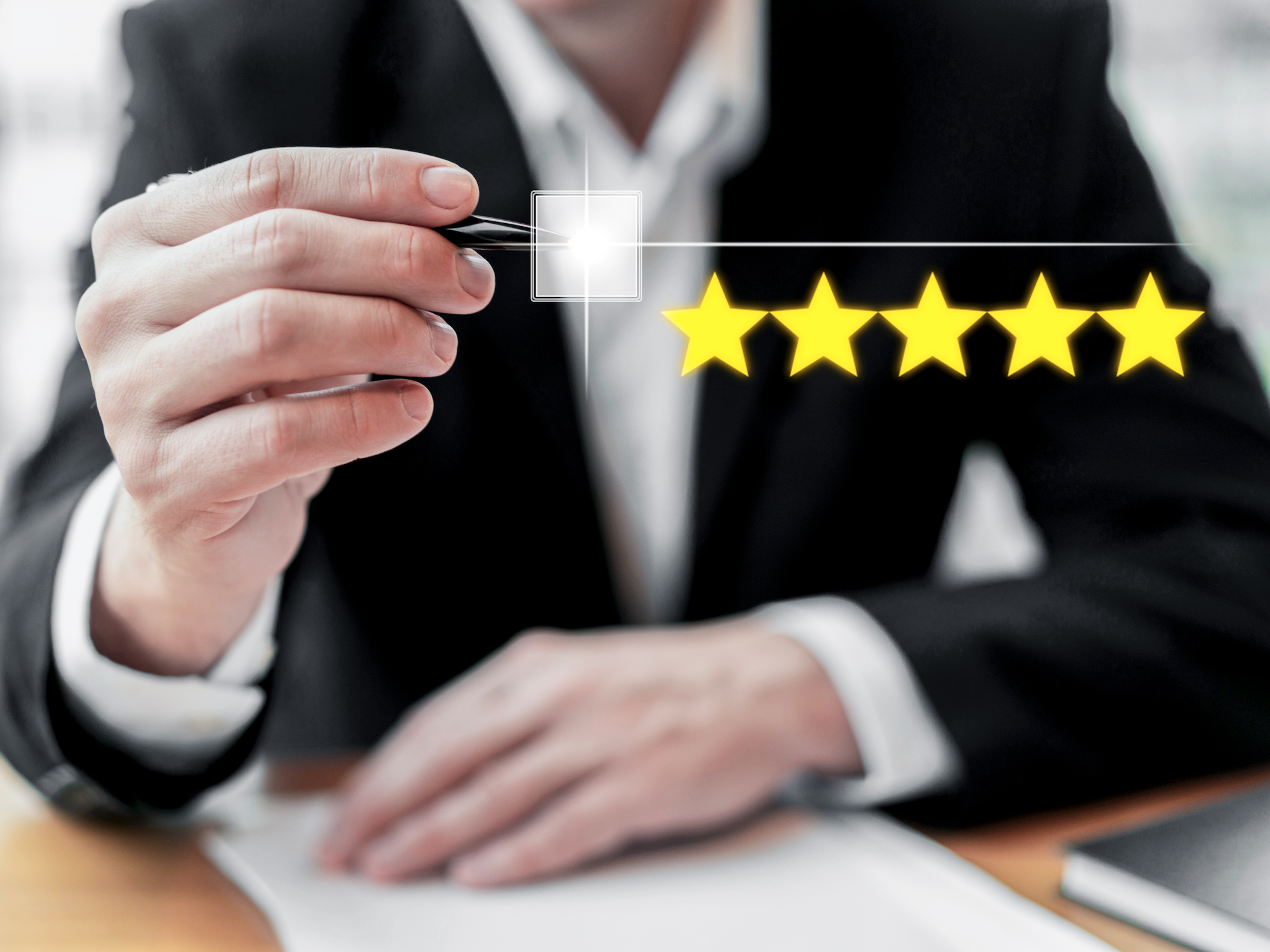 5 estrelas. Customer success. Agência UPLevel marketing digital.