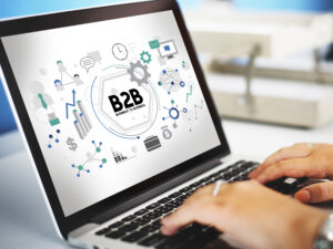 computador. marketing B2B. Agência UPLevel marketing digital.